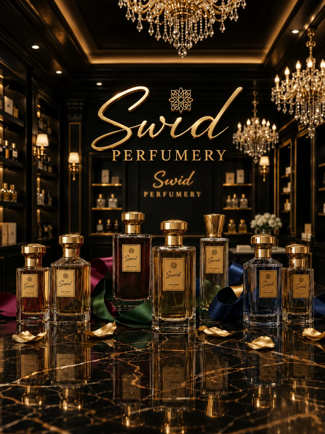 SWID Perfumery luxury perfume display