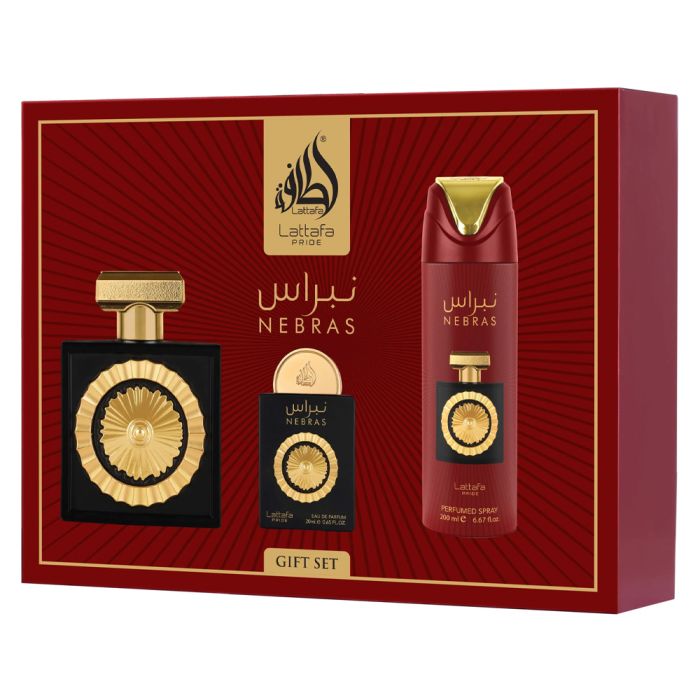 Queen Of Arabia- Lattafa Pride Gift Set (100ml +  EDP 20 ML + Perfume Spray 200 ML)