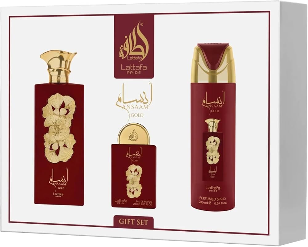 Ansaam Pride- Lattafa Pride Gift Set (100ml +  EDP 20 ML + Perfume Spray 200 ML)