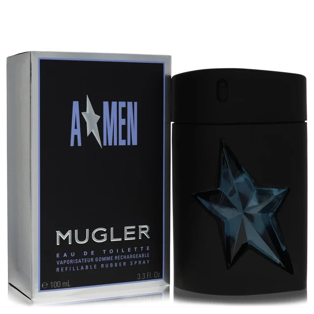 am34tsrr.jpg Angel Men - Mugler Eau De Toilette Spray Rubber Bottle Refillable(100 ml | 3.3 oz)