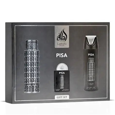 Pisa- Lattafa Pride Gift Set (100ml +  EDP 20 ML + Perfume Spray 200 ML)