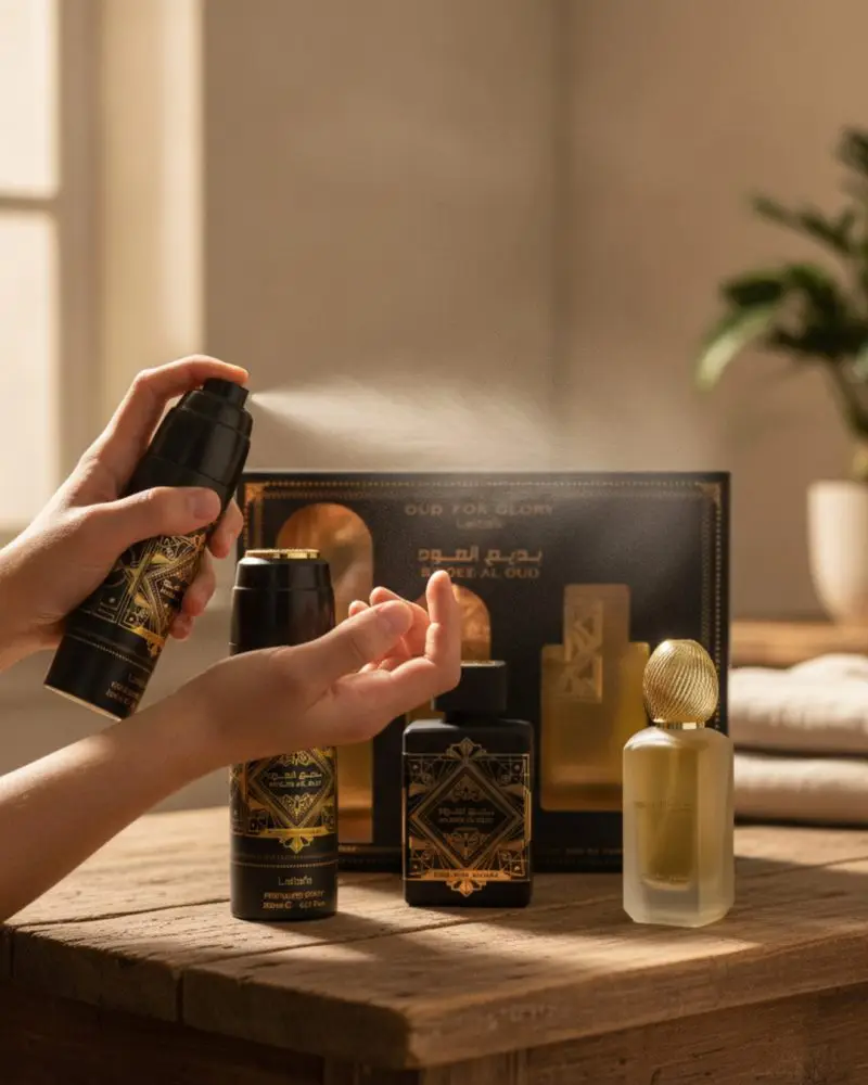 Bade'e Al Oud Oud for Glory Gift Set - Lattafa Eau de Parfum(100 ml + 200 ml + 50 ml)