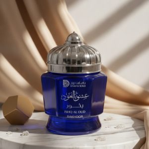 ISHQ Al OUD Bakhoor Jar - Damas Rose (30g)