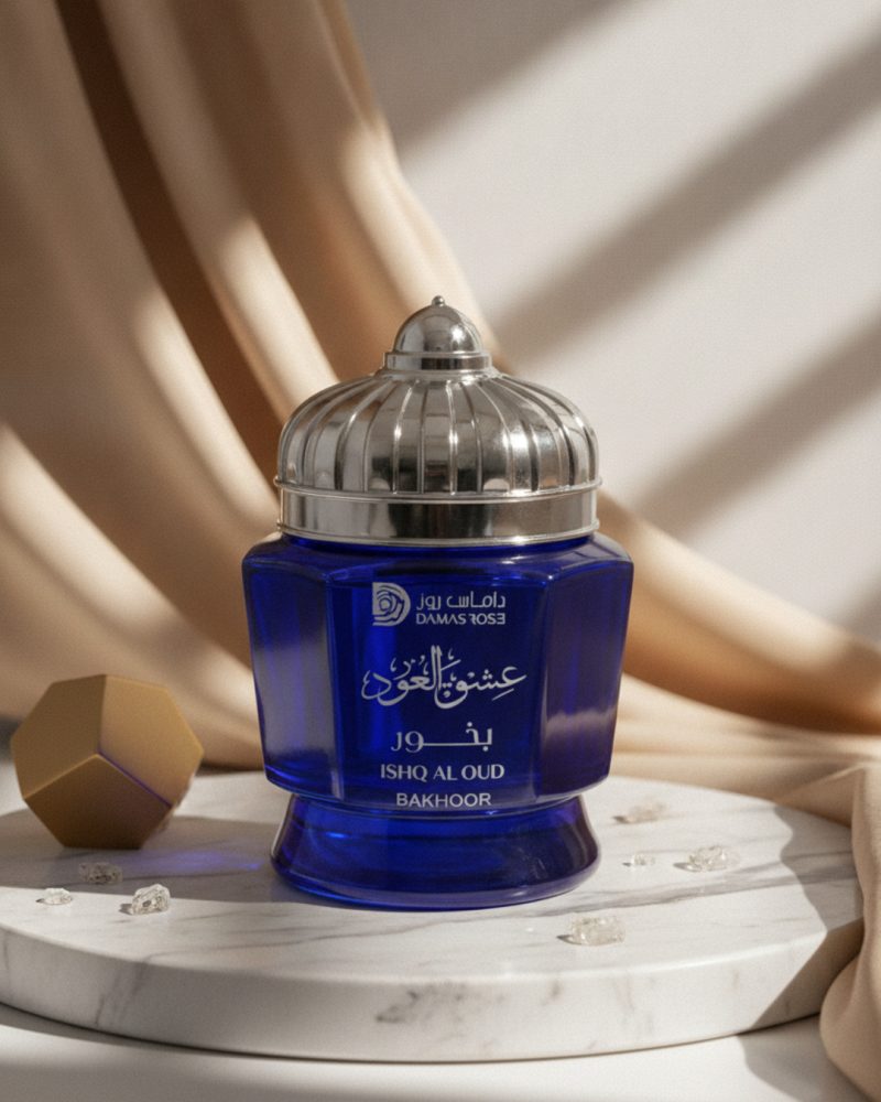 ISHQ Al OUD Bakhoor Jar - Damas Rose (30g)