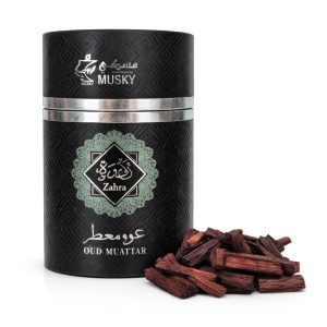 Zahra OUD Muattar Incense Musky Perfumes (25g)