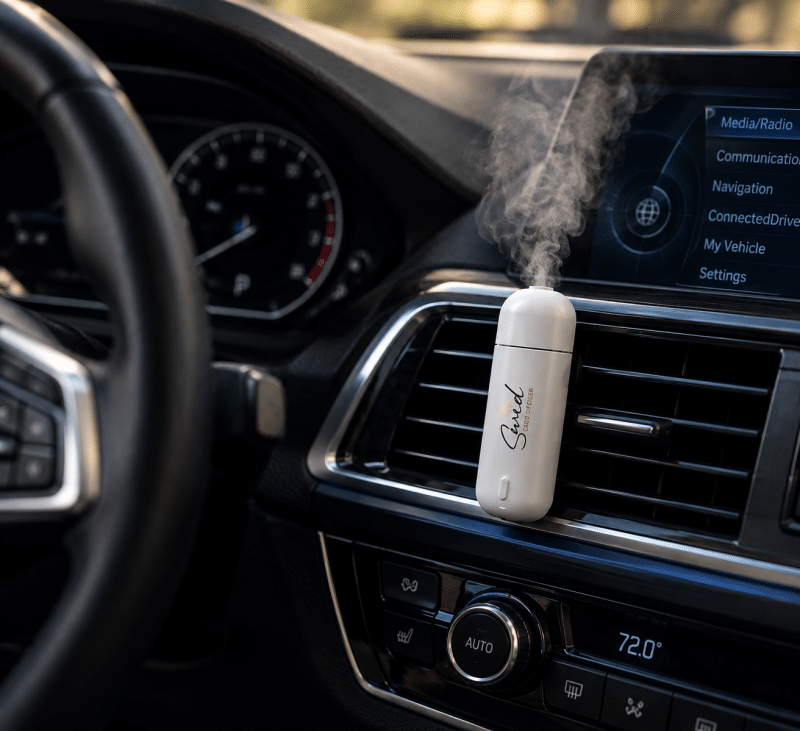 SWID Perfumery Electronic Car Diffuser with 6 Fragrance Scents