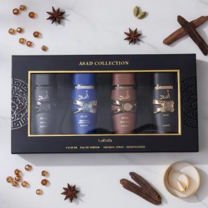 Lattafa Asad Gift Set – 4 x 25ml Eau de Parfum