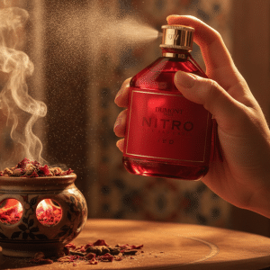 Nitro Red Dumont Paris EDP – Bakhoor Rose Incense Jar
